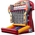 Inflatable Connect 4 in a Row challenge is a larger than life version of the popular game Connect Four.