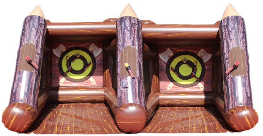 Double Axe-Throw Inflatable Game in Toronto, Mississauga, Hamilton, Ottawa Ontario