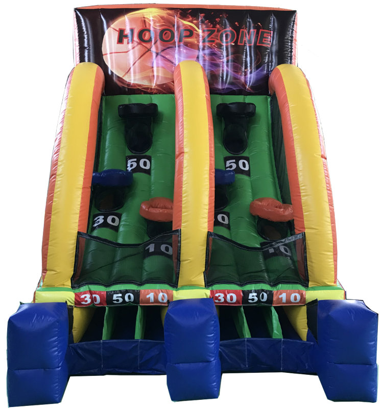 Double Hoop Zone Basketball Challenge