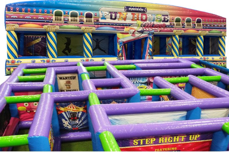 Fun House Maze Inflatable in Toronto, Mississauga, Brampton, Hamilton, Ottawa, Ontario