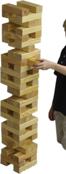 Giant Jenga Game Rental, in Toronto, Mississauga, Brampton, Hamilton, Ottawa Ontario